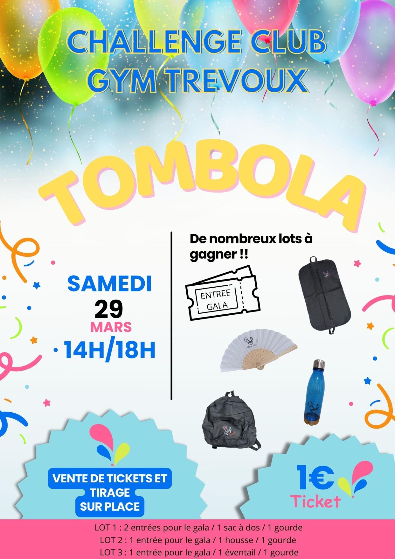 Affiche tombola challenge